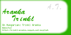 aranka trinkl business card